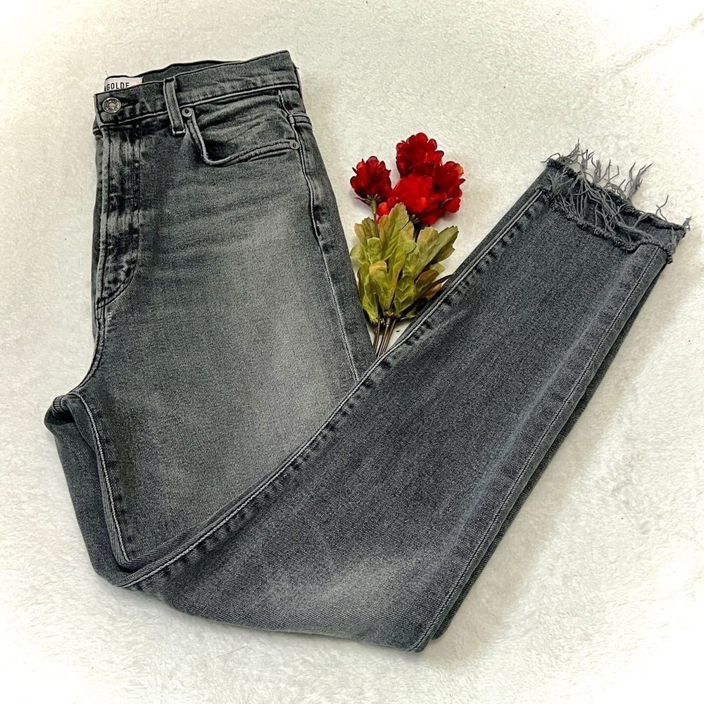 AGOLDE Charcoal Pinch Waist Skinny Jean - Size 27 - Picture 1 of 10